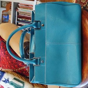 Nordstrom turquoise leather handbag